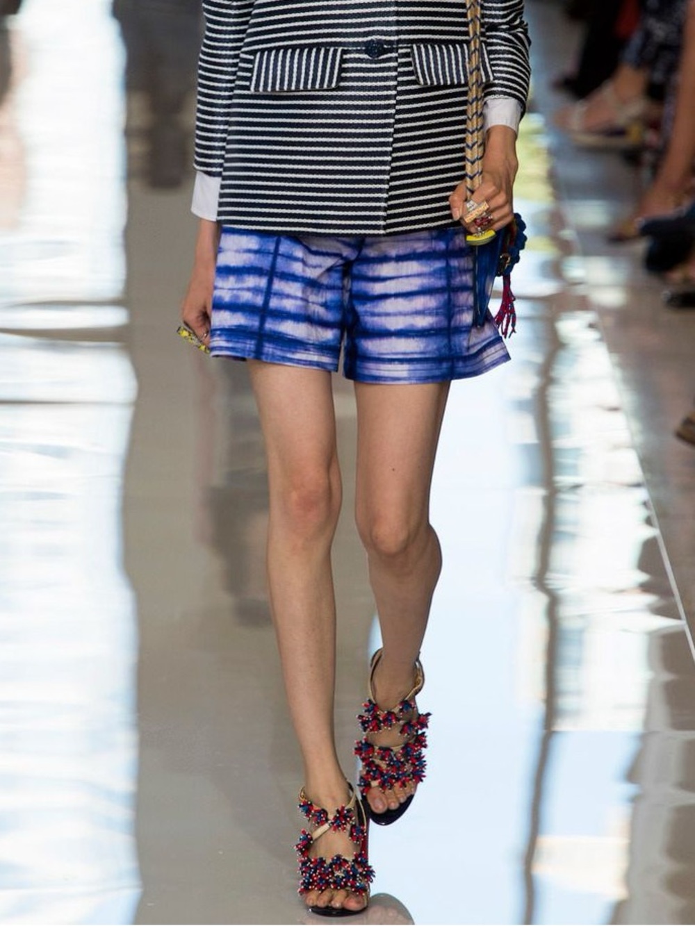 Tory Burch Spring 2013 Isadora tie-dye high waisted shorts